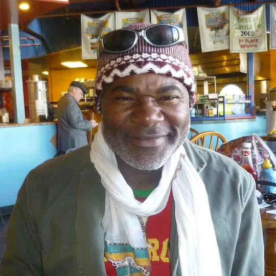 Portrait of Issa Nyaphaga, artist and illustrator